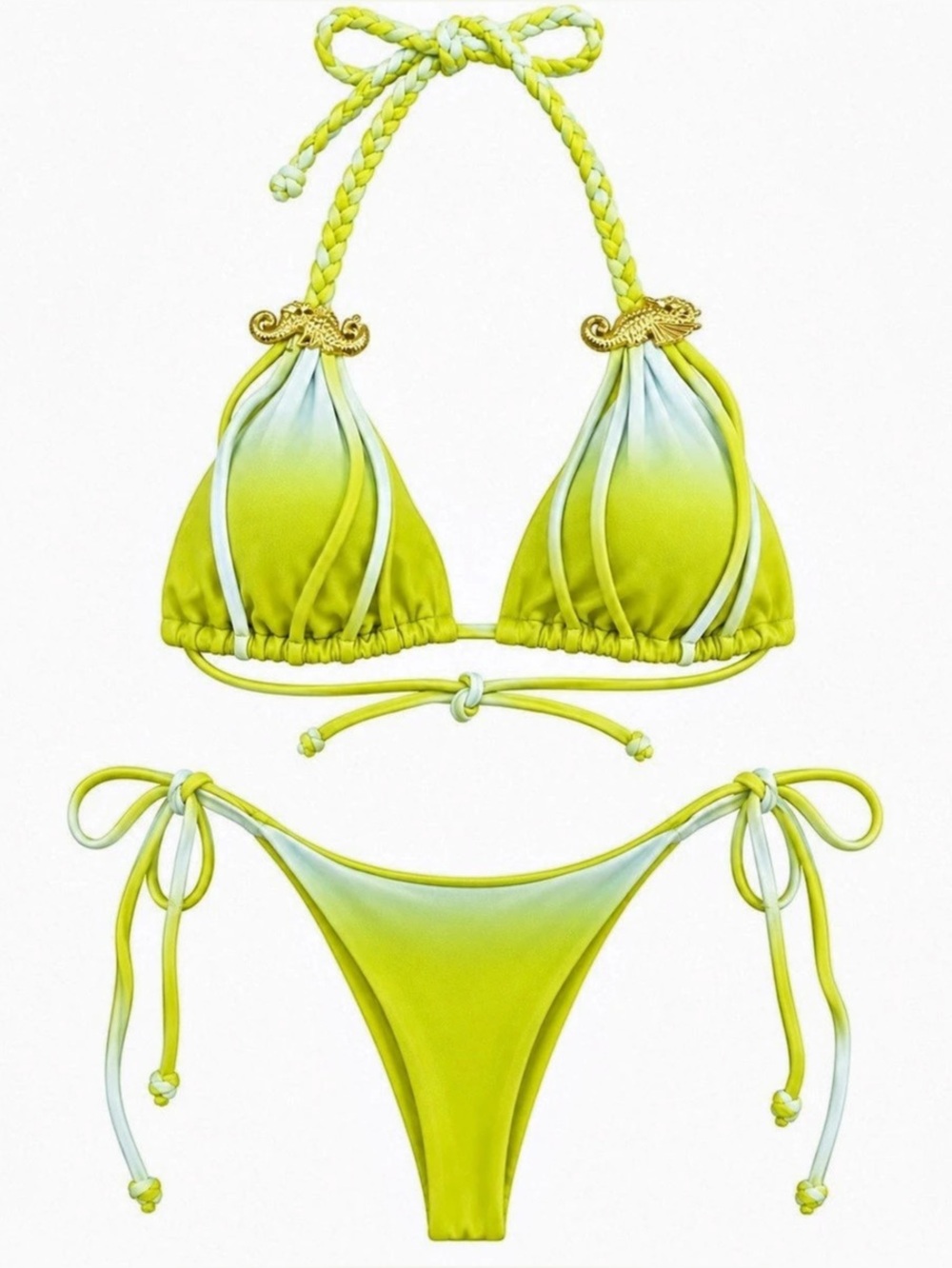 Fashion Nova Green Bikini Set